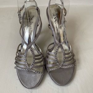 Silver dress shoes by The touch by Nina 8 1/2